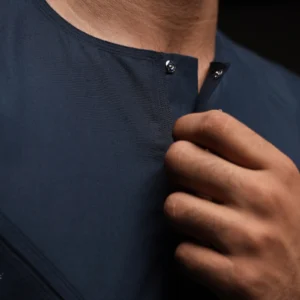 Jubah Pria Premium Hunais Lengan Pendek Jafar Series BLUE BLACK 2 Navy