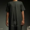Jubah Pria Premium Hunais Lengan Pendek Jafar Series DARK OLIVE 1