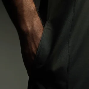 Jubah Pria Premium Hunais Lengan Pendek Jafar Series DARK OLIVE 3