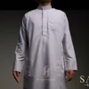 Jubah Pria Premium Hunais SAHL Series Lengan Panjang GREY 1 Abu abu