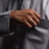 Jubah Pria Premium Hunais SAHL Series Lengan Panjang GREY 2 Abu abu
