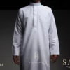 Jubah Pria Premium Hunais SAHL Series Lengan Panjang Putih 1 WHITE